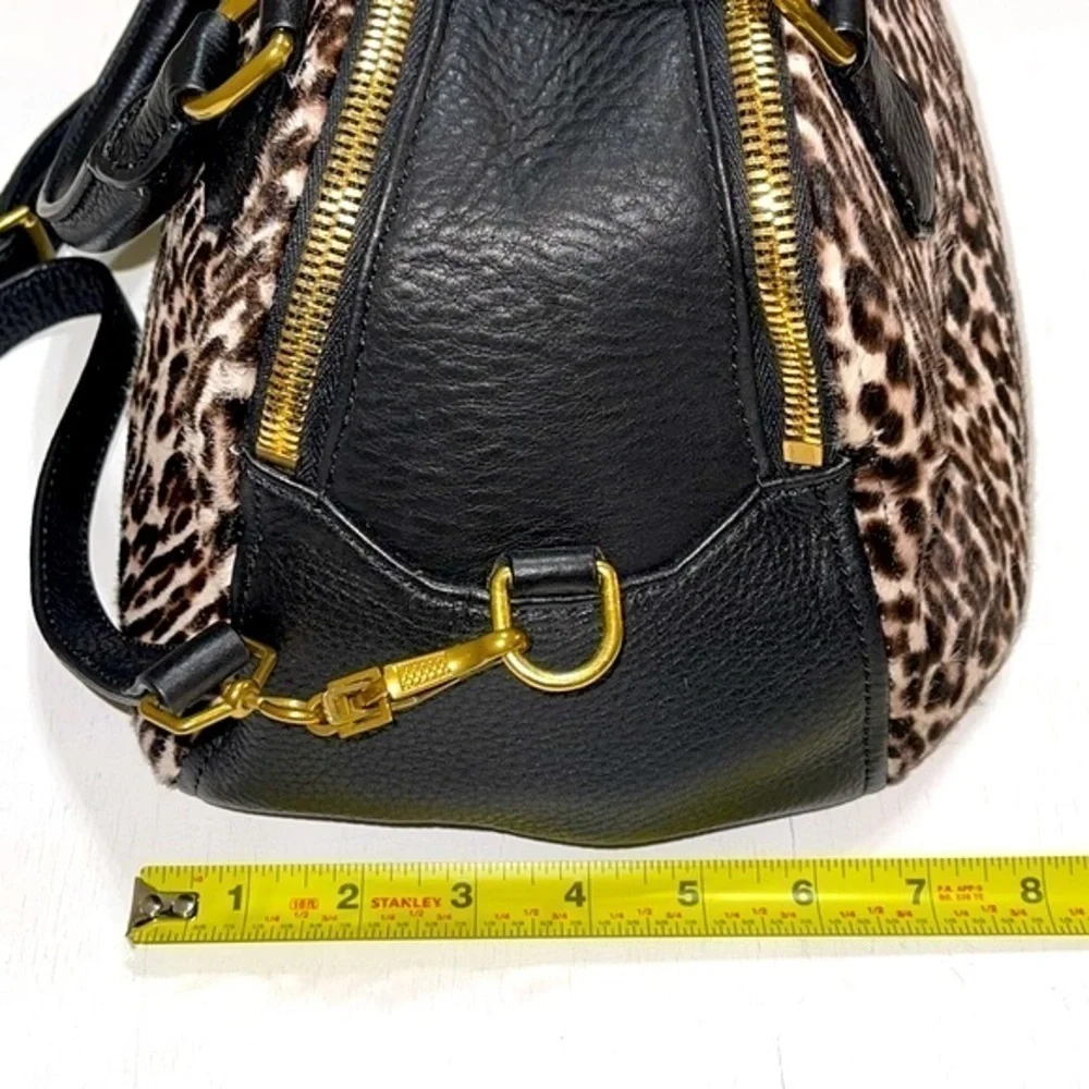 NWOT J. Crew Bienniel Medium Satchel Calf Hair Leopard